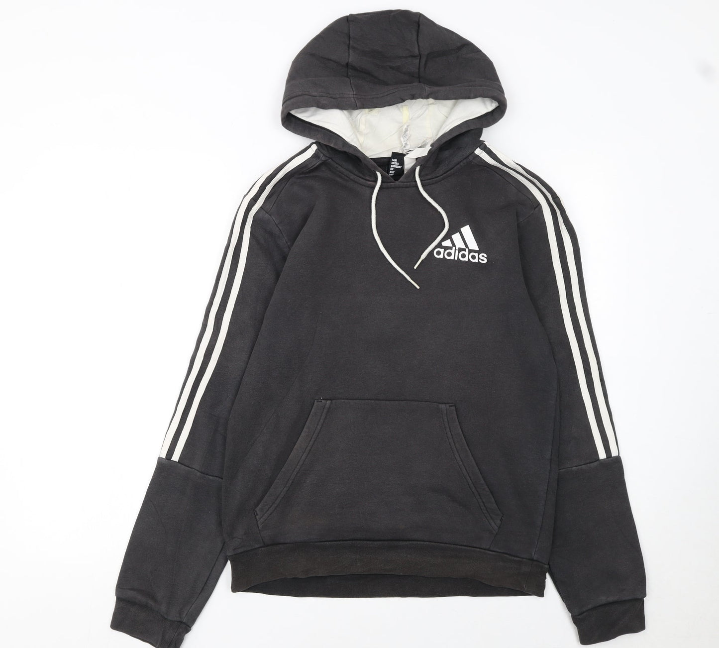 Womens UK Size S adidas Black Pullover Hoodie