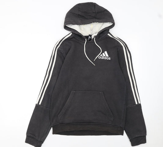 Womens UK Size S adidas Black Pullover Hoodie