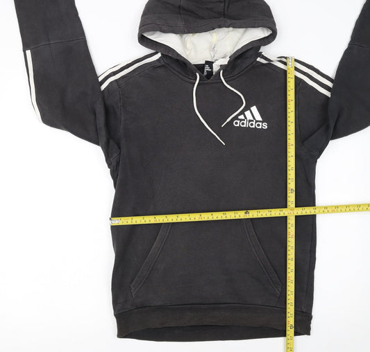 Womens UK Size S adidas Black Pullover Hoodie