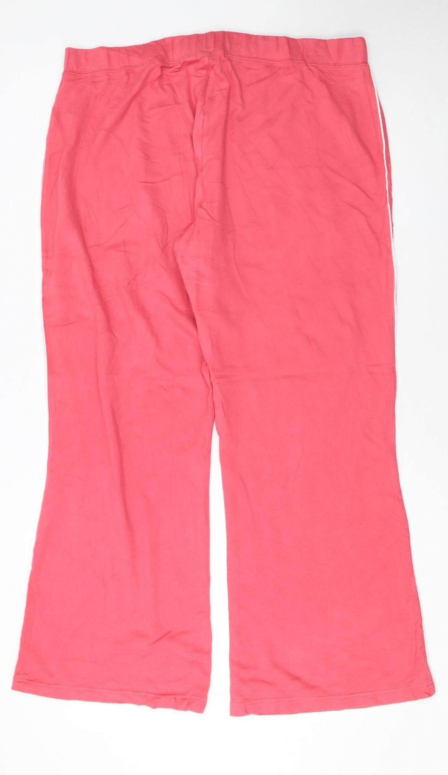 Womens UK Size 22 South Relaxed Fit Casual Travel Pink Trousers