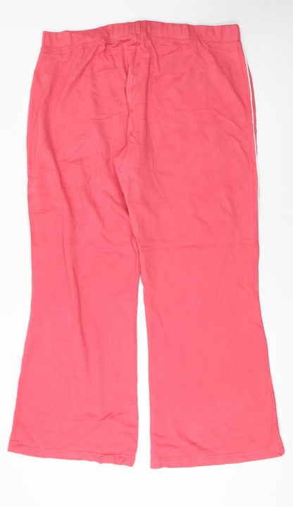 Womens UK Size 22 South Relaxed Fit Casual Travel Pink Trousers