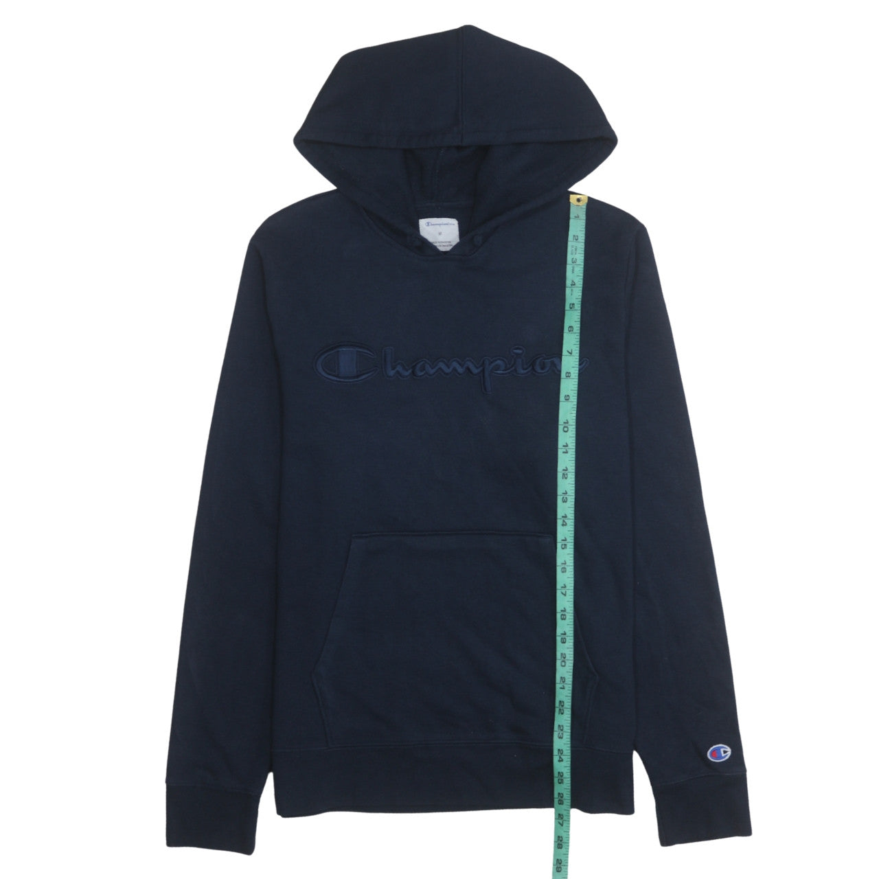 Mens UK Size M Champion Blue Pullover Hoodie