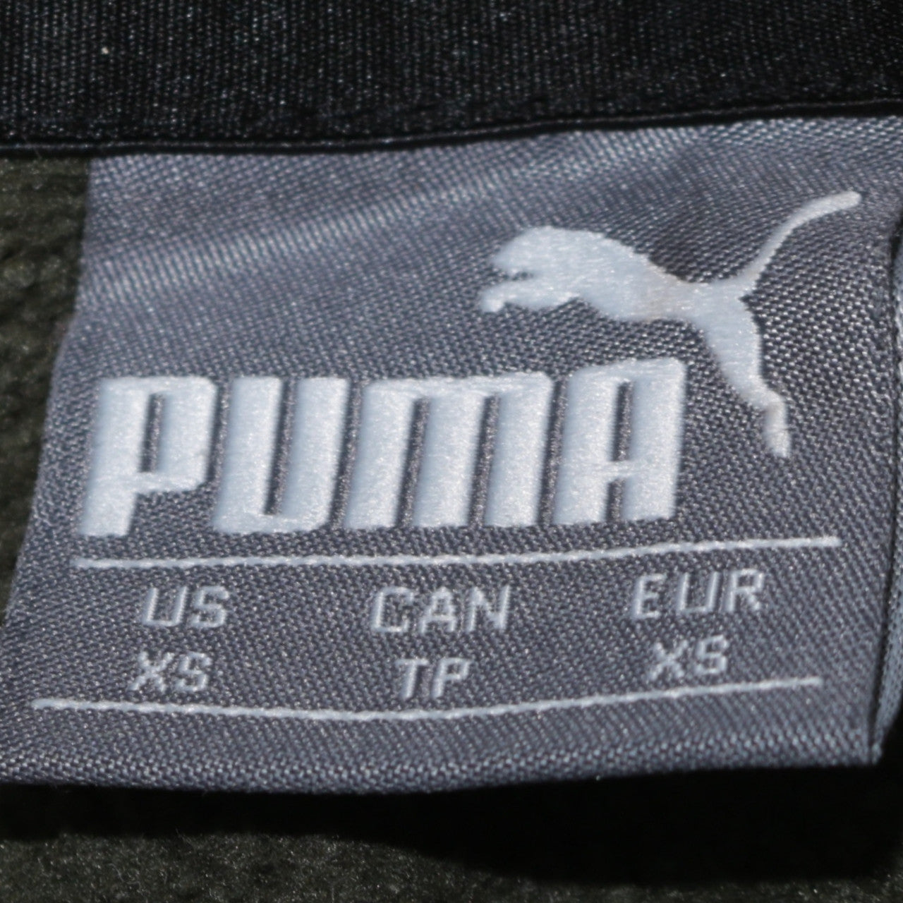 Mens UK Size XS PUMA Green Pullover Hoodie