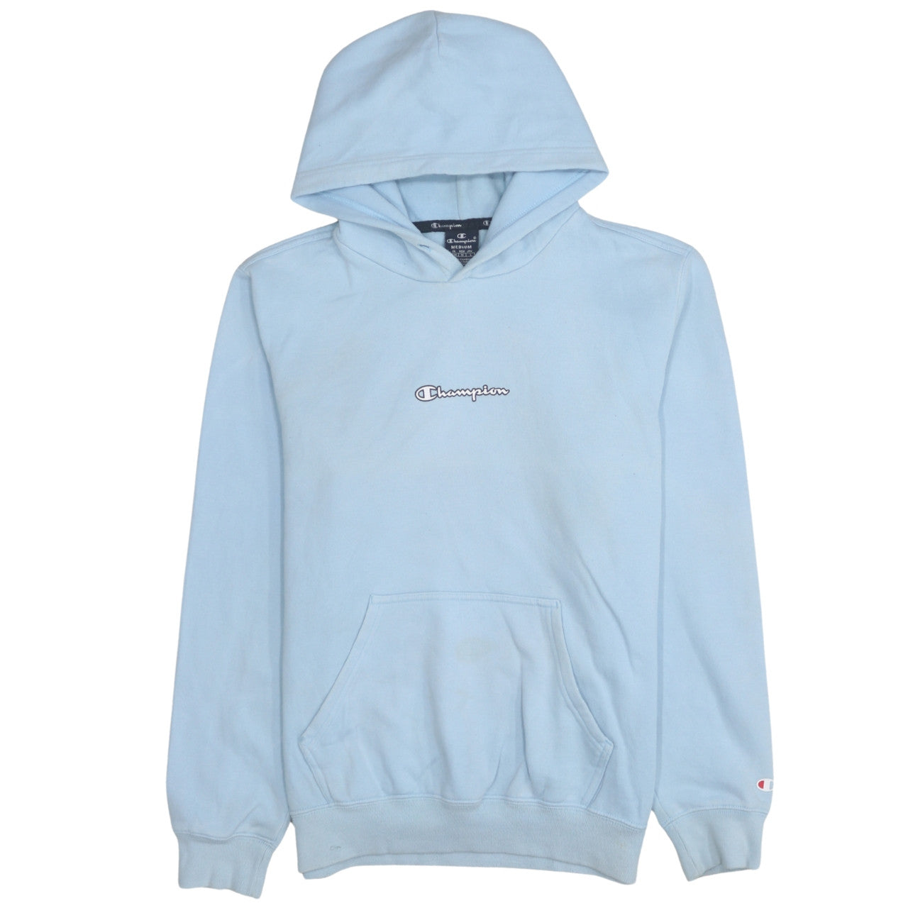 Mens UK Size M Champion Blue Pullover Hoodie