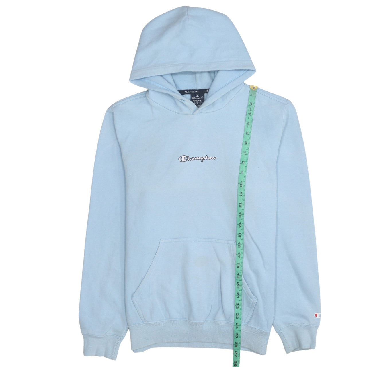 Mens UK Size M Champion Blue Pullover Hoodie