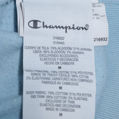 Mens UK Size M Champion Blue Pullover Hoodie