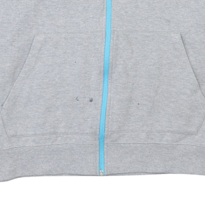 Mens UK Size XL Umbro Grey Full Zip Hoodie