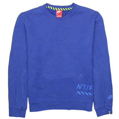 Mens UK Size S Nike Blue Pullover Sweatshirt