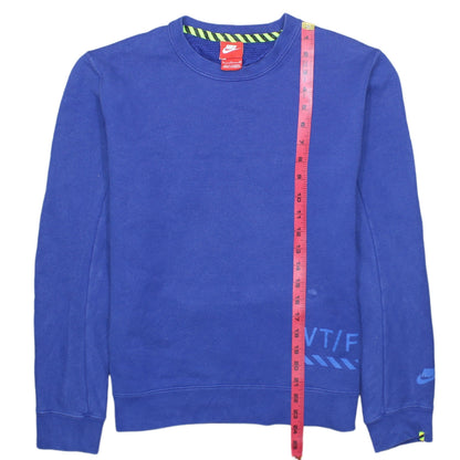 Mens UK Size S Nike Blue Pullover Sweatshirt