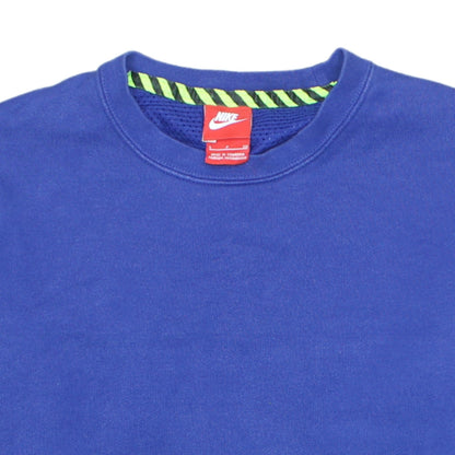 Mens UK Size S Nike Blue Pullover Sweatshirt