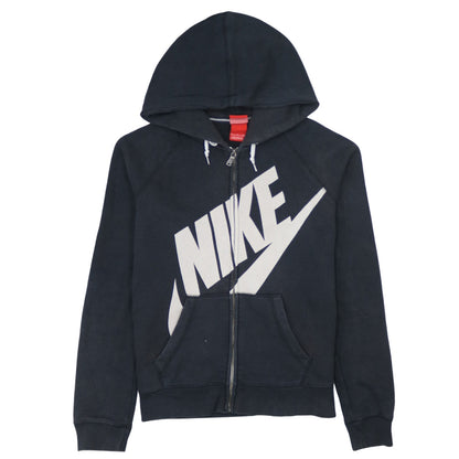 Womens UK Size S Nike Black Full Zip Hoodie