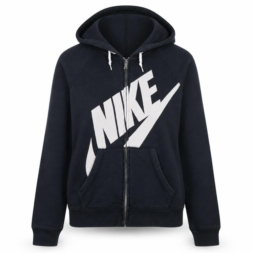 Womens UK Size S Nike Black Full Zip Hoodie
