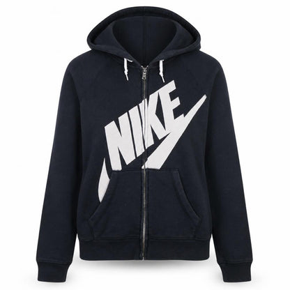 Womens UK Size S Nike Black Full Zip Hoodie