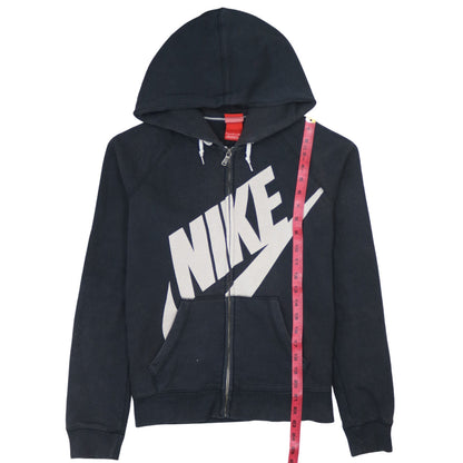 Womens UK Size S Nike Black Full Zip Hoodie