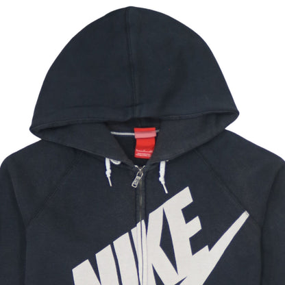 Womens UK Size S Nike Black Full Zip Hoodie