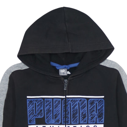 Boys UK Size 13-14 Years PUMA Black Full Zip Hoodie