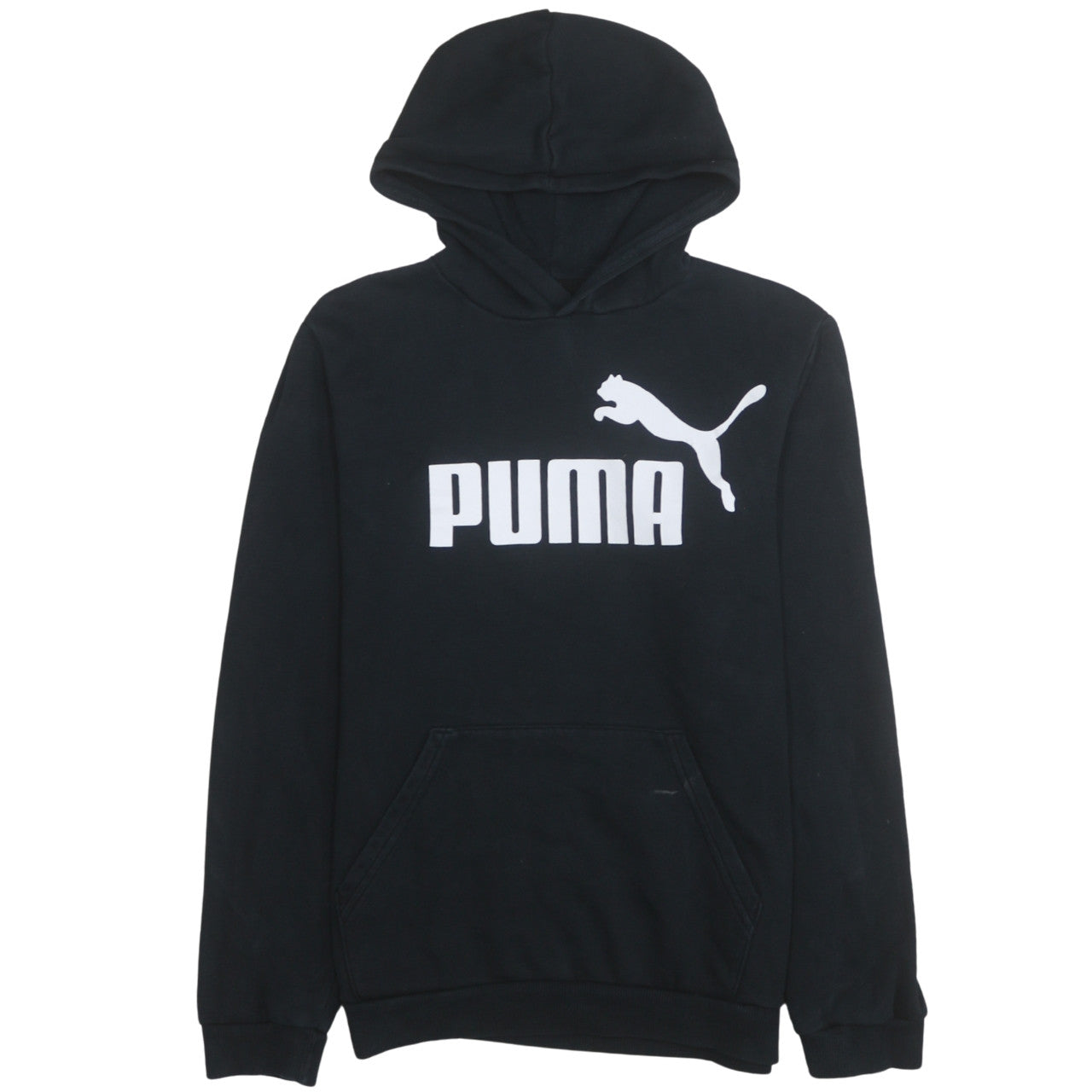 Boys UK Size 15-16 Years PUMA Black Pullover Hoodie