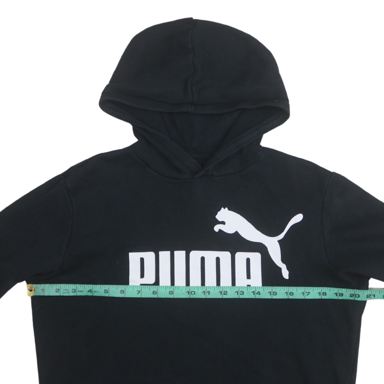 Boys UK Size 15-16 Years PUMA Black Pullover Hoodie
