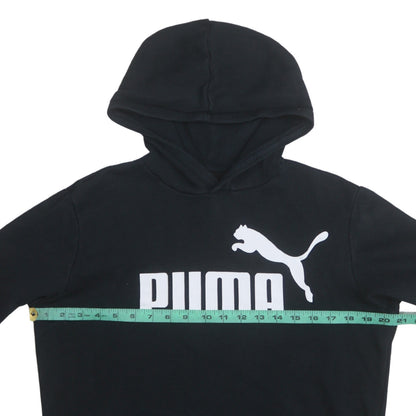 Boys UK Size 15-16 Years PUMA Black Pullover Hoodie