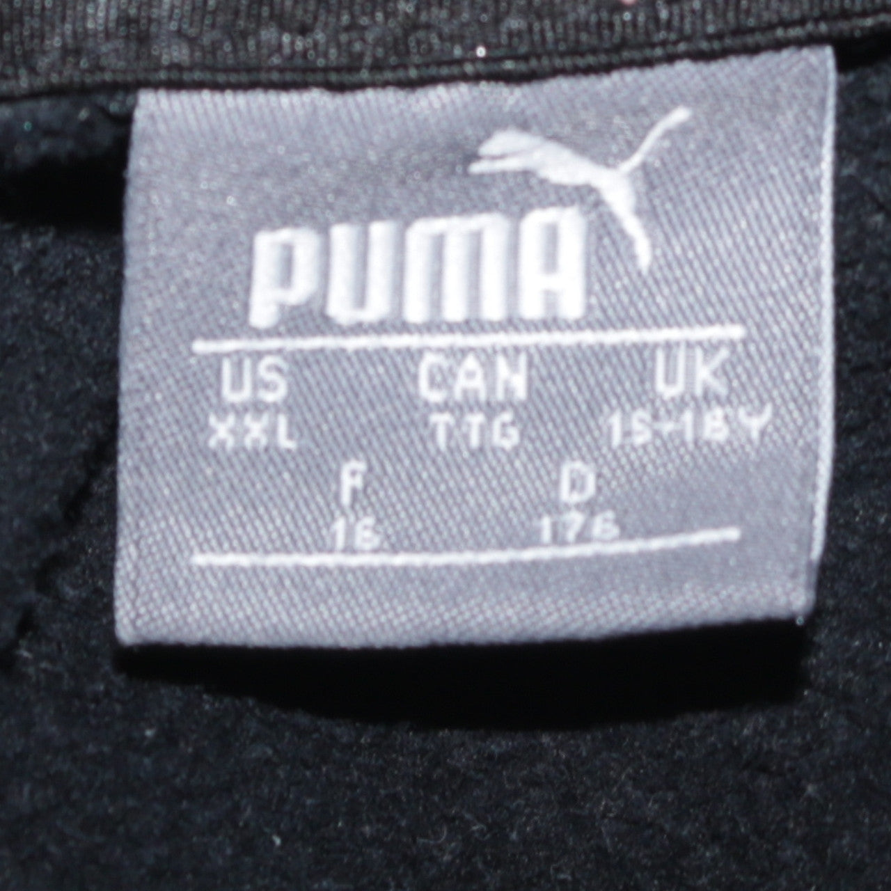Boys UK Size 15-16 Years PUMA Black Pullover Hoodie