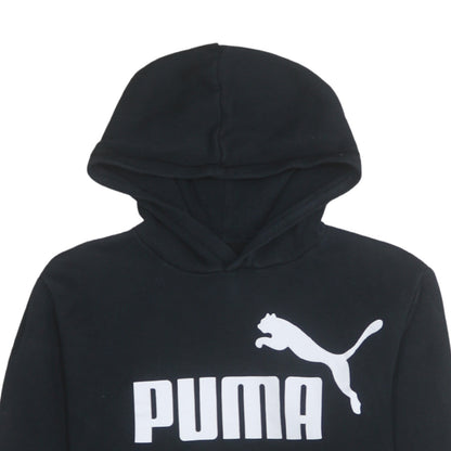 Boys UK Size 15-16 Years PUMA Black Pullover Hoodie