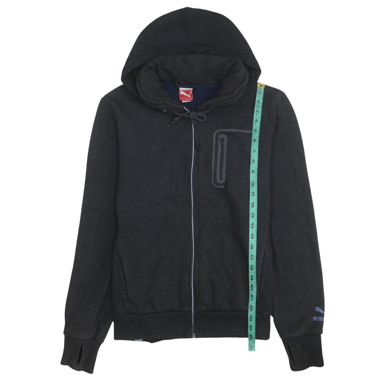 Mens UK Size M PUMA Black Full Zip Hoodie