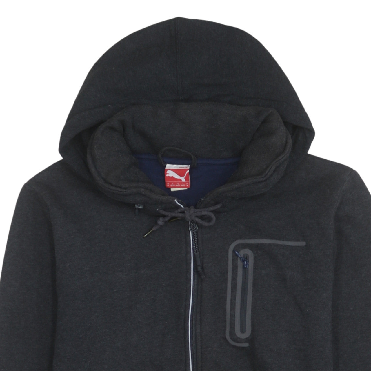 Mens UK Size M PUMA Black Full Zip Hoodie