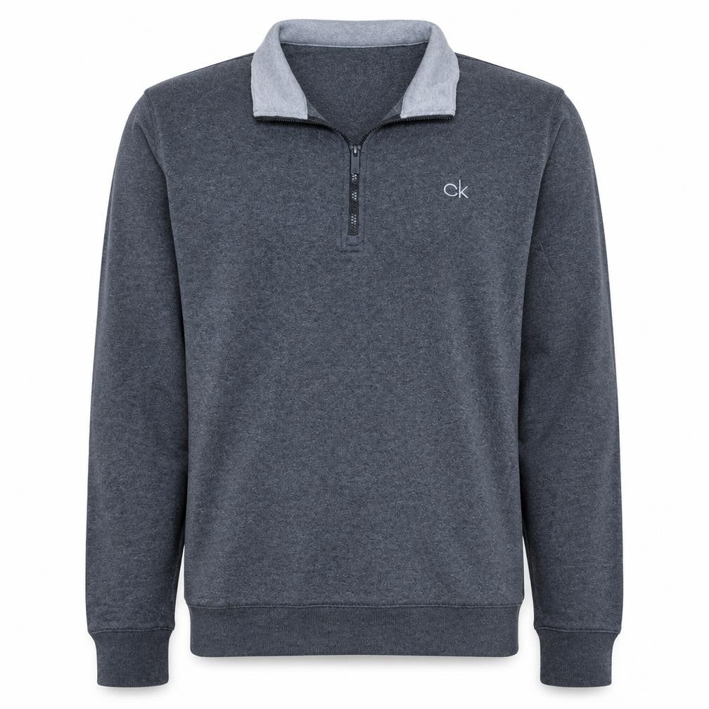 Mens UK Size XL Calvin Klein Grey Henley Sweatshirt