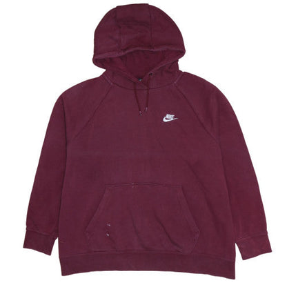Mens UK Size XL Nike Red Pullover Hoodie