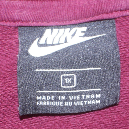 Mens UK Size XL Nike Red Pullover Hoodie