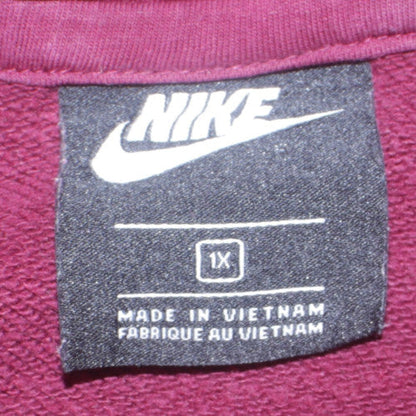 Mens UK Size XL Nike Red Pullover Hoodie