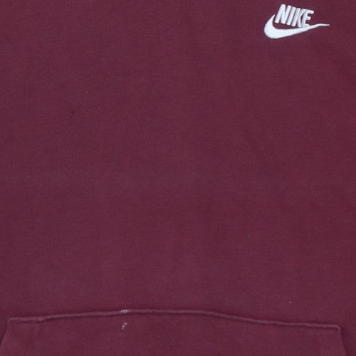 Mens UK Size XL Nike Red Pullover Hoodie