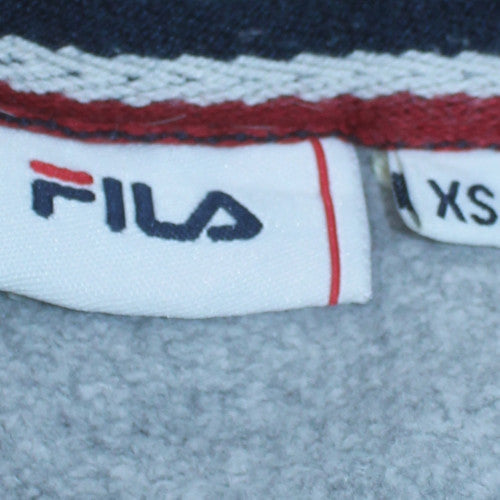 Mens UK Size XS FILA Grey Pullover Hoodie