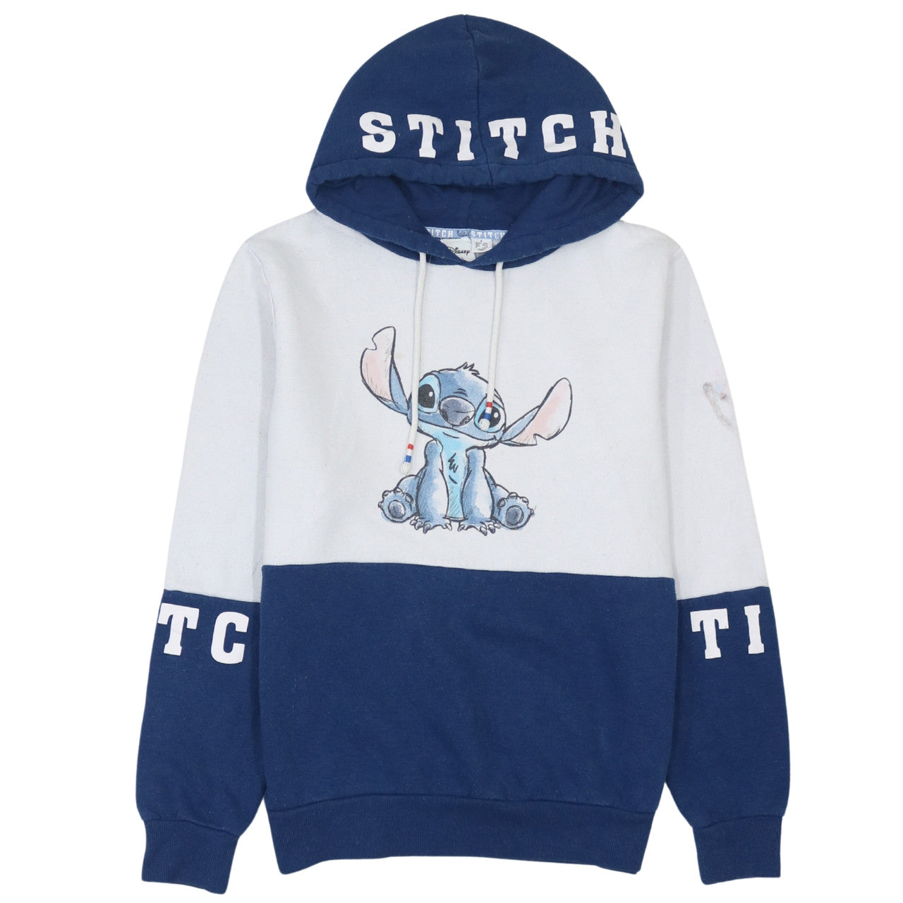 Womens UK Size S Disney Blue Pullover Hoodie