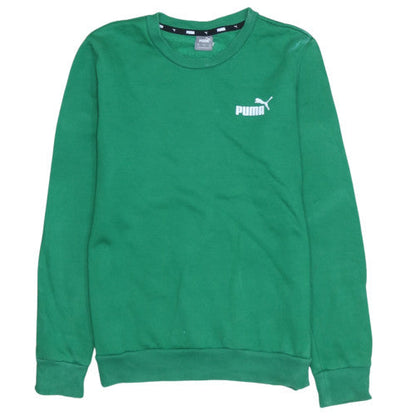Mens UK Size XS PUMA Green Pullover Sweatshirt