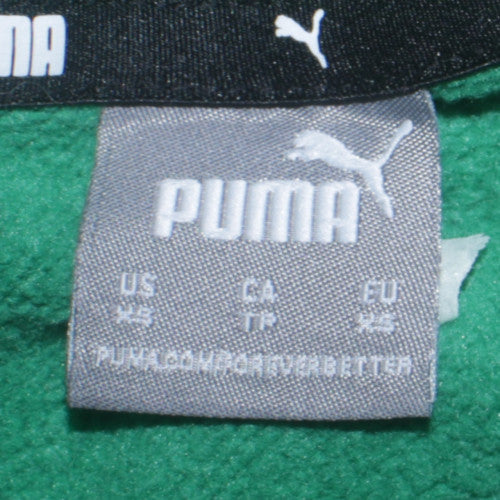 Mens UK Size XS PUMA Green Pullover Sweatshirt