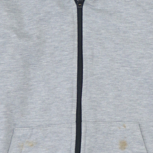 Mens UK Size S Nike Grey Full Zip Hoodie