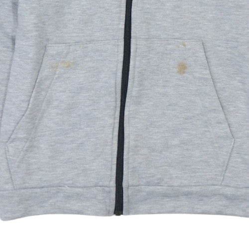 Mens UK Size S Nike Grey Full Zip Hoodie