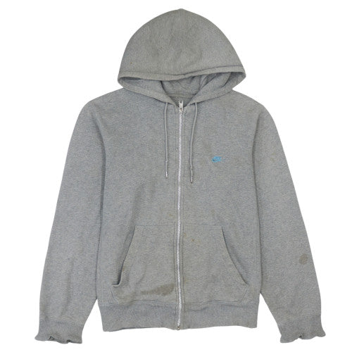 Mens UK Size M Nike Grey Full Zip Hoodie