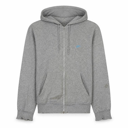 Mens UK Size M Nike Grey Full Zip Hoodie