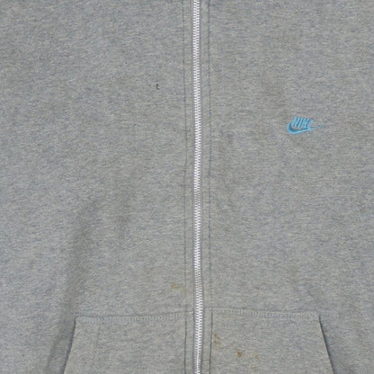 Mens UK Size M Nike Grey Full Zip Hoodie