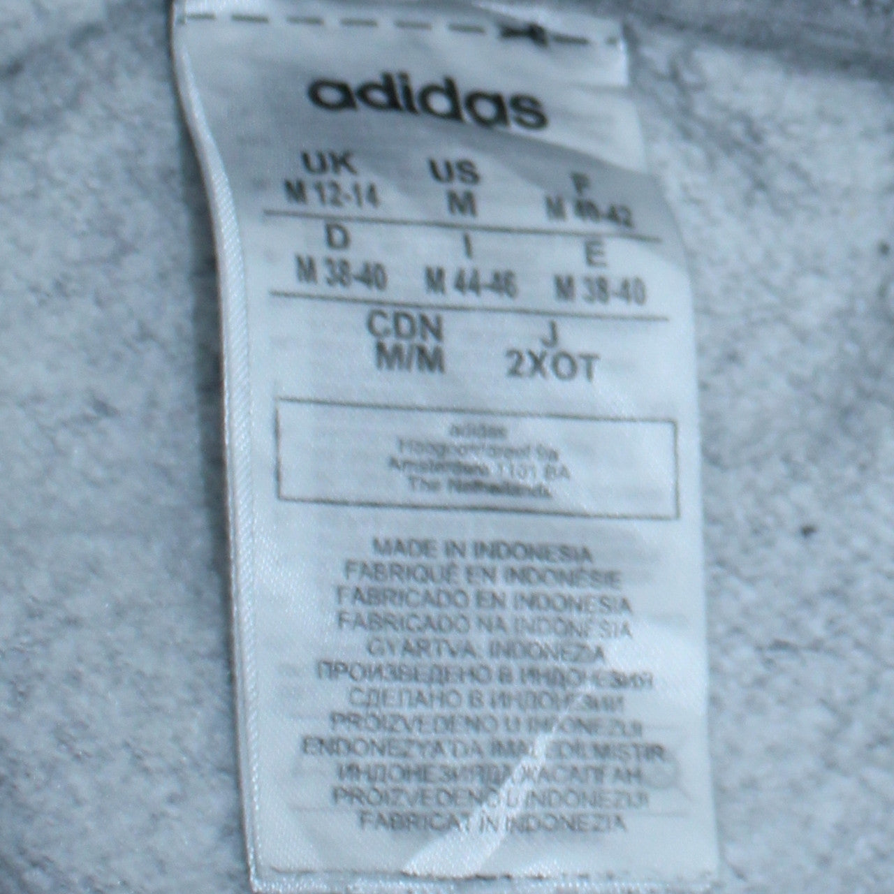 Womens UK Size M adidas Grey Pullover Sweatshirt