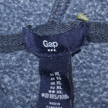 Mens UK Size XL Gap Blue Full Zip Hoodie