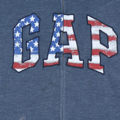 Mens UK Size XL Gap Blue Full Zip Hoodie