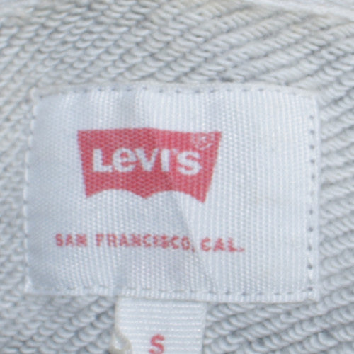 Mens UK Size S Levi's Grey Full Zip Hoodie