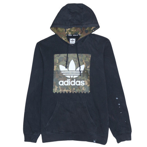 Mens UK Size S adidas Black Pullover Hoodie