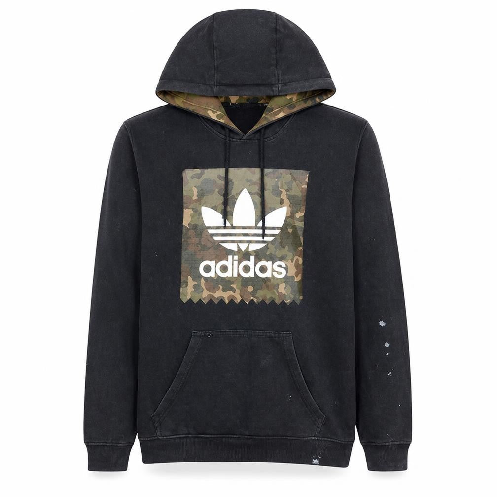 Mens UK Size S adidas Black Pullover Hoodie