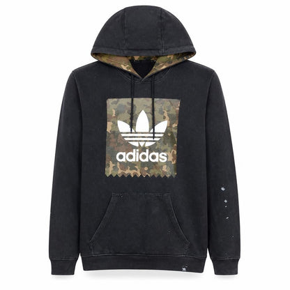 Mens UK Size S adidas Black Pullover Hoodie