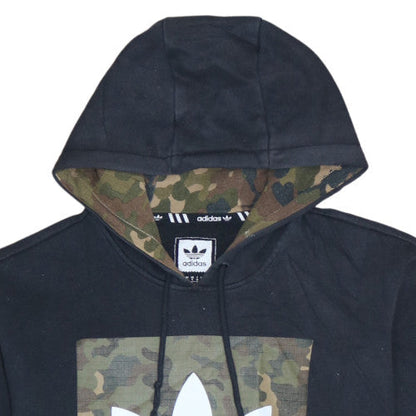 Mens UK Size S adidas Black Pullover Hoodie