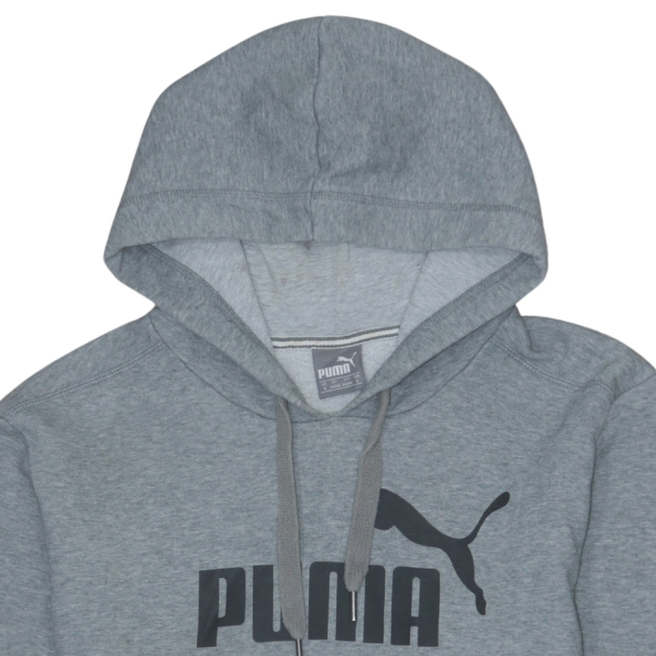 Mens UK Size S PUMA Grey Pullover Hoodie
